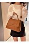 Women's Versatile Solid Color Crossbody Bag, Large Capacity Shoulder Bag, PU Leather Handbag - 2