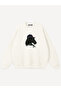 Unisex Stylish Horse Printed Crew Neck Oversize Sweatshirt