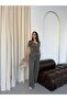 Women's Buckled Double-Breasted Top and Striped Modal Pants Set - 5