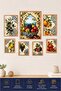Mediterranean Fruits 7-Piece Mdf Wall Painting Set |   Kitchen and Living Room Decoration |   Frame-Like Uv Printing