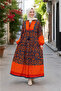Trend Maxi Boy Ethnic Pattern Woven Hijab Dress