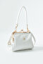 White Scholarship 4-Compartment Soft Leather Women's Crossbody and Shoulder Bag - 2