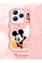 Infinix Hot 40 Pro Compatible Case Camera Protector Pink Silicone Couple Phone Case Cute Pattern - 2