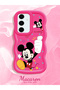 Samsung Galaxy S24 Fe Compatible Case Camera Protective Red Silicone Couple Phone Case Cute Pattern - 2