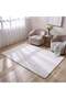 Plush Solid Off White Faux Rabbit Fur Rug 160x230 cm - Soft, Luxurious Polyester Area Rug for Bedroom, Living Room, and Home Decor - Cozy, Elegant, and Comfortable Floor Mat - 5