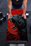White Tiger Special Design 45X90 Sports Towel |   High Quality Cotton Digital Printing - 3