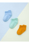 3-Piece Cotton Baby Booties Socks / Seamless Toe - 2