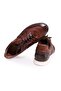 Chocolate Color Lace-Up Genuine Leather Men's Shoes - 2