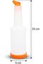 Reserve & Serve Bottle 1L Orange Professional Bar Juice Dispenser Pour Spout Bartender - 4