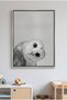 Barn Owl Kids Wall Art | Portrait Framed Canvas Print with Gold Foil Embossed | Luxury Islamic Decor for Kids Room