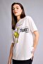 100% Cotton Looney Tunes Oversized Crew Neck Back Printed Short Sleeve T-Shirt H4190Ax26Au - 4