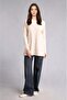 Regular Fit Crew Neck Light Beige Melange Knitwear Tunic C4474Ax26Au - 2