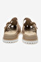 Women's Closed-Front Slippers Real Leather Rc 7006 Suede Beige - 5