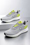 Vesta Men's Gray Neon Yellow Foam Sole Lightweight Knitted Mesh Casual Sports Shoes Sneaker - 4