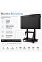 75" Interactive Flat Panel Display, 4K UHD Smart Board, Android 14, 8GB RAM, 128GB Storage, 48MP AI Camera, 8-Mic Array, Touchscreen Display for Meeting Rooms and Classrooms - 7