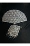 Sequin Albanian Handkerchief Bridal Handkerchief and Bridal Fan - 3