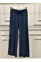 2773-2 navy blue lace-up waist trousers