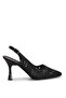 Elit Fls7036-1C Women's Classic Heeled Shoes Black - 3