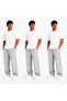3-Piece Men's Sweatpants and Top Set, Lightweight and Breathable Fabric Combination - 3