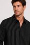Huffa Men's Regular Loose Striped Long Sleeve Shirt 7744 - 2