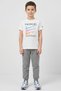 Kids Boy Graphic Print Outdoor T-Shirt, White