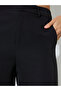 Black Solid Wide Leg Pants - 3