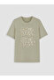 Lcw Grace Green Crew Neck Patterned Women's T-Shirt - 5