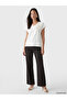 Lcw Everyday White Soft Touch Embroidered Women's T-Shirt - 2