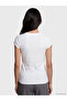 Lcw Vision White U-Neck 100% Cotton Women's T-Shirt - 4