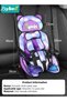 Auto Child Safety Seat, Simple Car Portable Seat Belt, Foldable Car Seat Protection Travel Accessories for Kids 0-12, Car Seat Liner for Toddlers 3-5 - 8