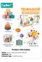 19PCS Baby Montessori Toy, 4-In-1 Baby Sensory Toy, Infant Teething Toy, Shape Sorter, Stacking Blocks, Activity Cube Toys, and Baby Pull String Toy, Educational Interactive Toy for 6 Months+ Babies a - 7