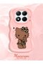 Redmi Note 14 Pro 4g Compatible Case with Camera Protector Pink Silicone Couple Phone Case Kitty Pattern - 2