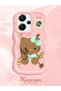 Redmi Note 13 Pro Plus 5g Compatible Case with Camera Protector Pink Silicone Couple Phone Case Kitty Pattern - 2