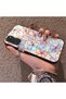 Samsung Galaxy S20 Fe Compatible Silicone Edge Hard Back Case Couple Phone Case with Floral Pattern - 2