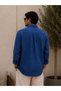 Men's Oversize 100% Linen Shirt Long Sleeve Buttoned Summer Comfortable Fit Breathable Shirt - 3