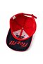 Gold Embroidered Adjustable Unisex Baseball Cap Sports Casual Hat Red - 3