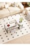 Coffee Table with Open Storage Shelf and 78cm Oval Table ，Modern Living Room Center Table for Living Room Home Office Reception Room - 6