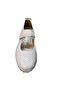 Women's Transparent Sole Perforated Top Strap Summer Ballerinas - 4