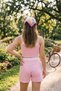 Women's United Strappy Double Crop Shorts Set - 6