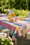 Modern Colorful Striped Tablecloth Stain-Resistant Stylish Design for Garden Balcony - 5