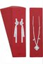 Premium Red Jewelry Display Cards 100 Pieces |   Necklace and Earring Presentation Card