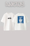 Billie Eilish_39 Design Printed Unisex Oversize White Tshirt