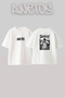 Kanye West_19 Design Printed Unisex Oversize White Tshirt