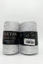 1 Piece of Macrame 4 Glittery Cords 200 Grams 200 Meters 2 mm Bag Wallet Supla Runner Basket Wall Decoration Canvas Bag Making Macrame Knitting Cord Color: 1001 Natural White Silver - 3