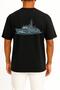 Oversized F503 Tcg Beykoz Pocket and Backpack Design Unisex T-Shirt - 2