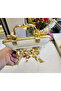 Cast Iron Edged Frame Porcelain Presentation Set with Stands Gold 4 Pieces - 7