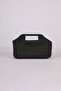 Heybes Women's Black Straw Jute Clutch Handbag