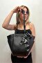 Women's Scarf Detailed Large Size Shoulder Bag for Daily Use - 6