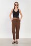 Women's Halter Neck Crop Top with Chest Pads - Black - 4