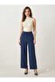 Women's Elastic Waist Drawstring Aerobin Palazzo Wide Leg Pants